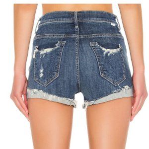 MOTHER | High Waisted Rascal Slit Flip Chew Short (Off Duty)